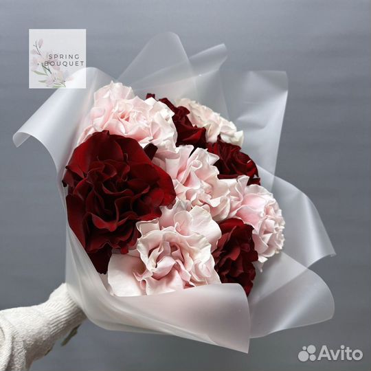 Букет эквадор розы гортензия