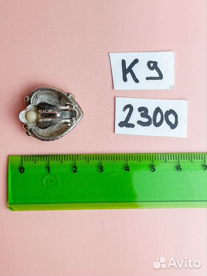 Винтажные клипсы 70 гг США К9 Д