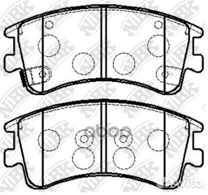 PN5526-nibk колодки дисковые передние Mazda 62