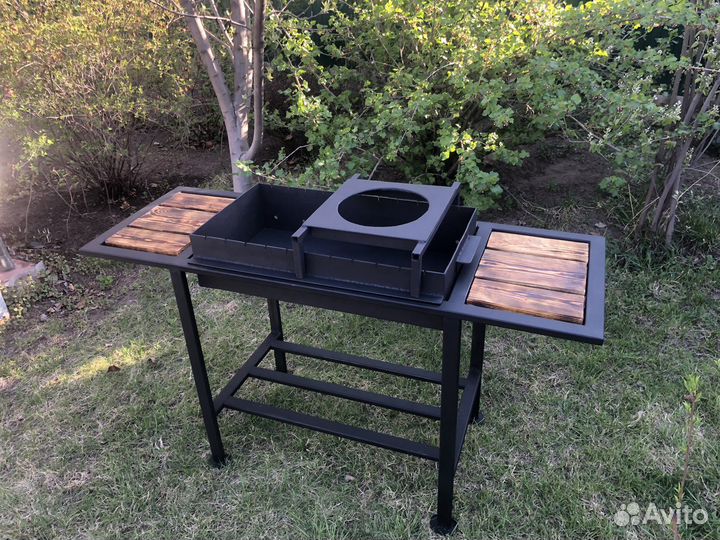 Мангал, мангал с подставкой под казан