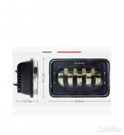 Диодные фары на дальний ближний свет 9 линза