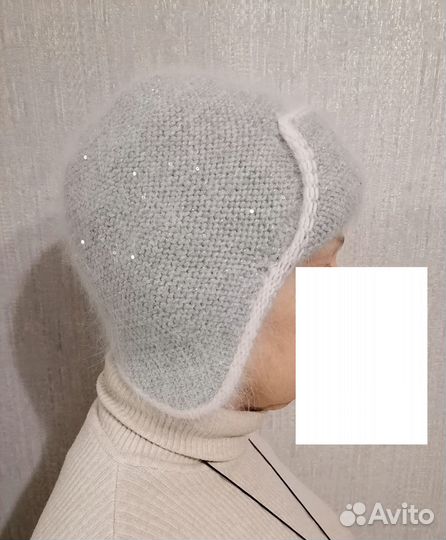 Шапка женская вязаная с 