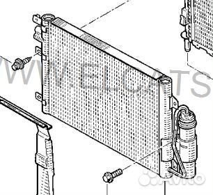 Радиатор кондиционера Clio 2