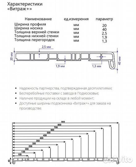 Подоконник пластиковый матовый по вашим размерам