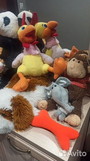 Чистые мягкие игрушки пакетом 12 шт