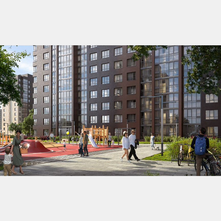 2-к. квартира, 61,8 м², 10/12 эт.