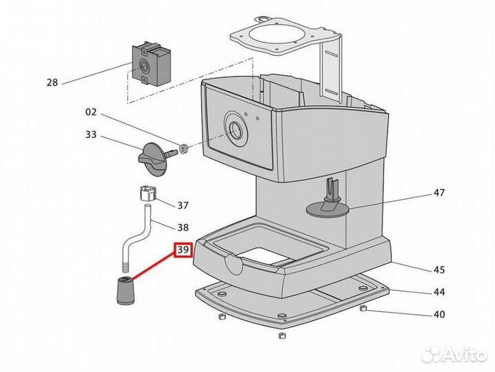 Насадка вспениватель-капучинатор для кофеварки