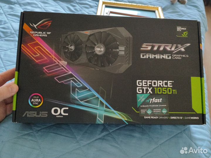 Видеокарта Asus Strix GeForce GTX 1050Ti 4Gb