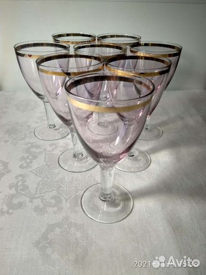 Фужеры,Рюмки,стопки цветное стекло,70-80гг