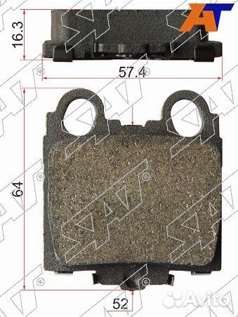 Колодки тормозные задние lexus SC