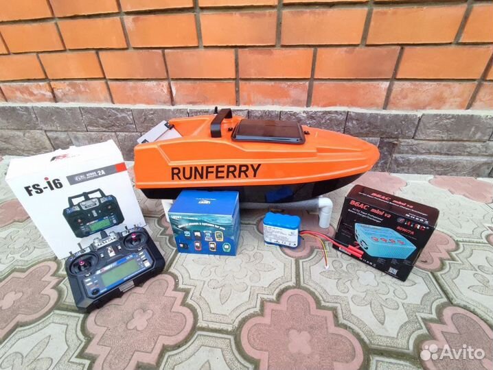 Прикормочный карповый кораблик Runferry Solo Mini