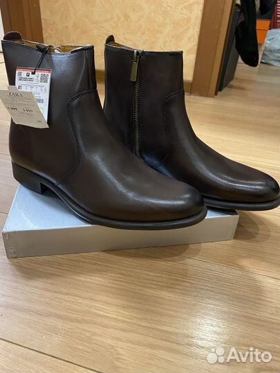 Мужские ботинки осенние zara