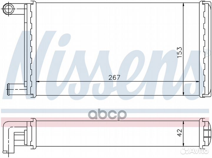 Радиатор отопителя 72004 Nissens