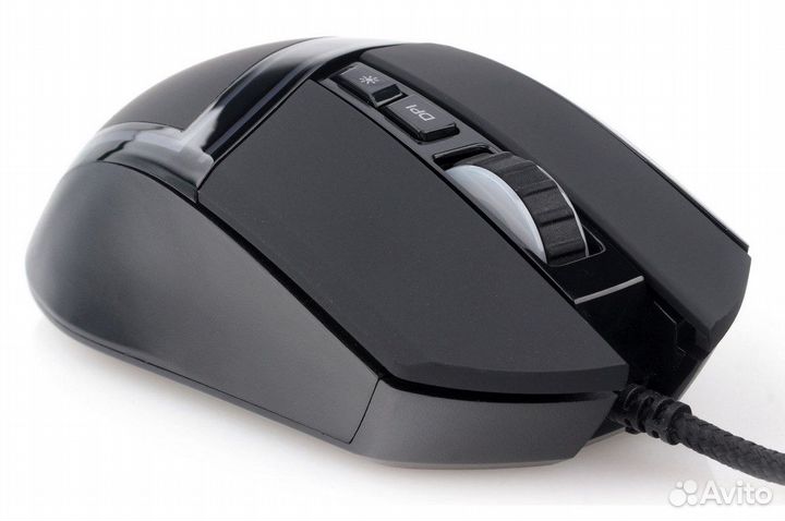 Мышь игровая Gembird MG-590, USB, чёрн, 6400DPI