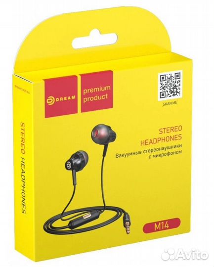 Наушники Dream M14 черный