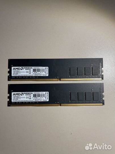 Оперативная память AMD DDR4 16Gb (2x8Gb) 2400MHz