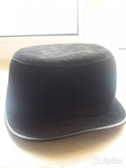 Кепка натуральная замша