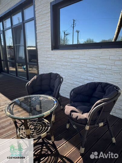 Комплект мебели для сада из ротанга