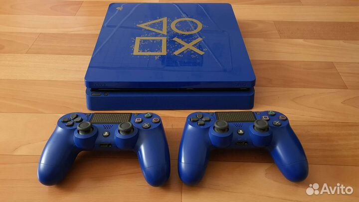 Редкая PS4 Slim Limited Edition + 100 игр