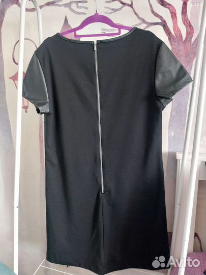 Платье(экокожа трикотаж) 48-50