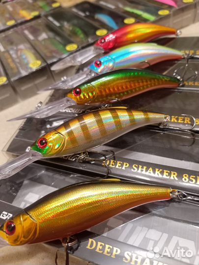 Воблеры для троллинга Deep Shaker 85F 25 цветов