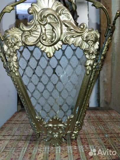 Люстра бронзовая