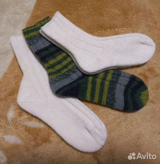 Носки шерстяные ручная вязка