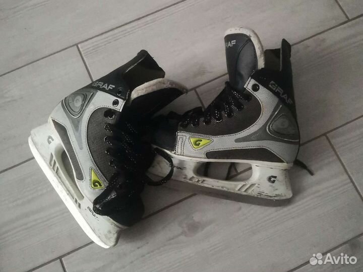 Коньки хоккейные graf 35 размер