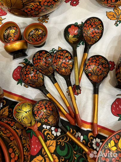 Деревянная посуда хохлома