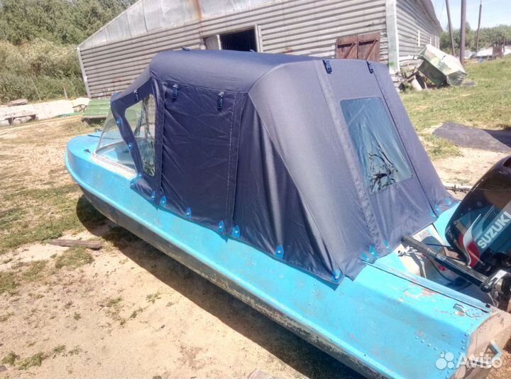Ходовой тент на лодку Обь М