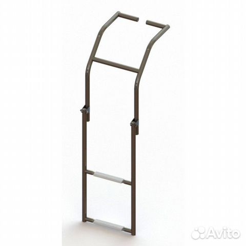 Трап складной для надувных лодок, 2 белых ступени