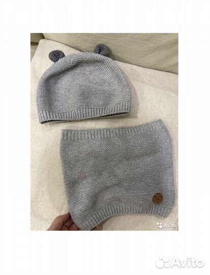 Шапка и шарф-снуд комплект hm