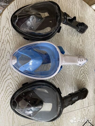 Маска для подводного плавания с трубкой
