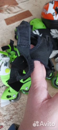 Ролики раздвижные 30-33 с защитой и шлемом