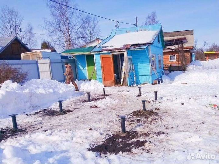 Винтовые сваи полный комплект