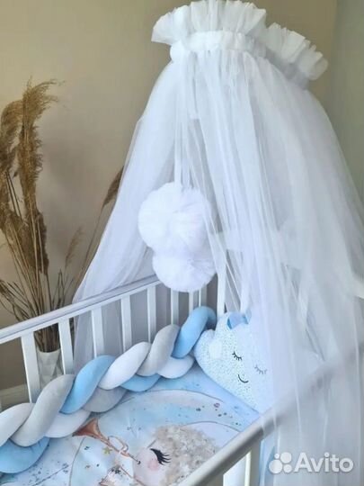 Балдахин в кроватку новый
