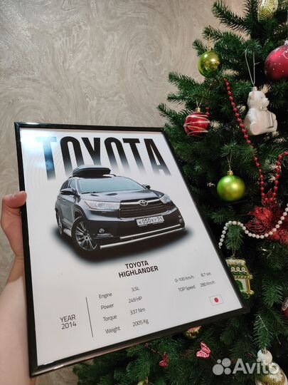 Постер с вашим автомобилем(Картина) / На заказ