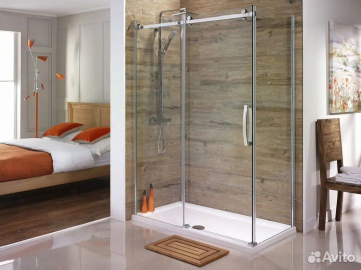 Ограждения для душа с прозрачным стеклом