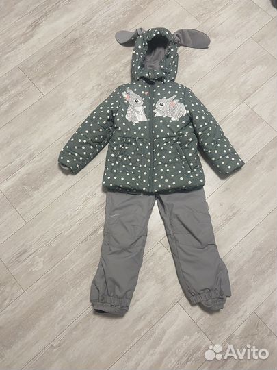 Зимний костюм для девочки рост 104 110