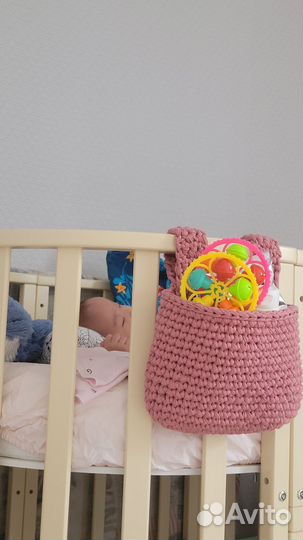 Корзина из трикотажной пряжи