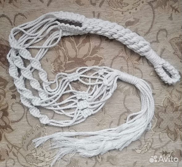 Кашпо подвесное макраме для цветов