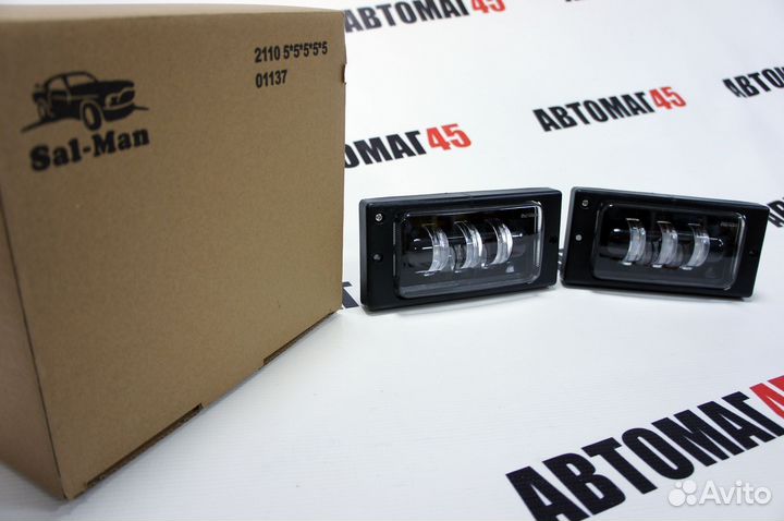 Фары птф LED 60W 5 линз Ваз 2110-12 2113-15 Salman