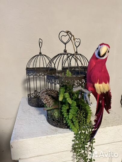 Клетка металлическая декор