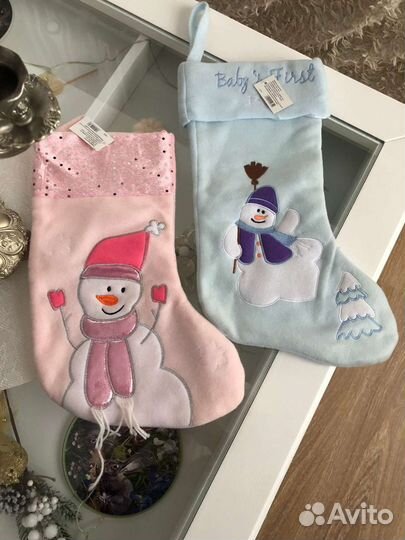 Новогодние рождественские носки