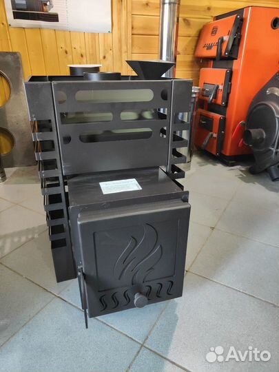 Печь для бани c закрытой каменкой