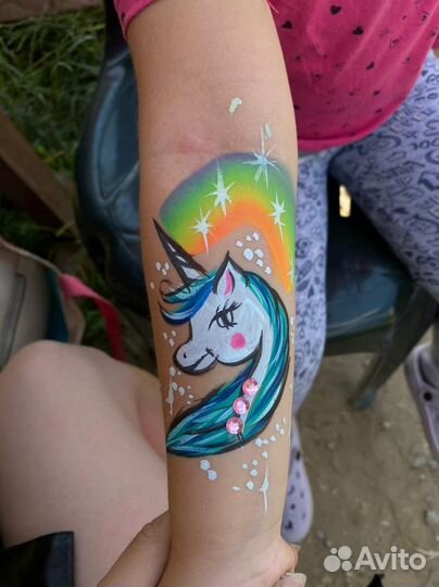 Аквагример, блеск тату, аквагрим