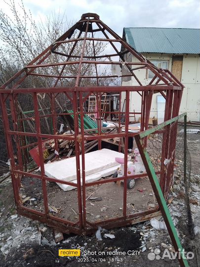 Каркас металлический, беседка шаурма