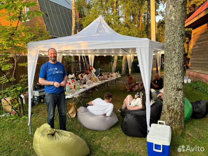 Аренда Прокат шатров, столов, стульев 4х8;6х12;3х3