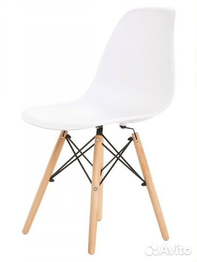 Стул в стиле eames DSW,белый, 1 шт