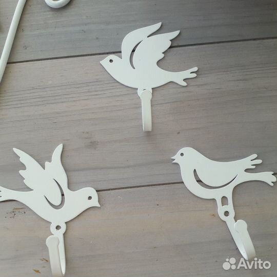 Крючки металлические Птички